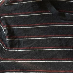 GAP Soft Navy Red White Striped Tee Shirt